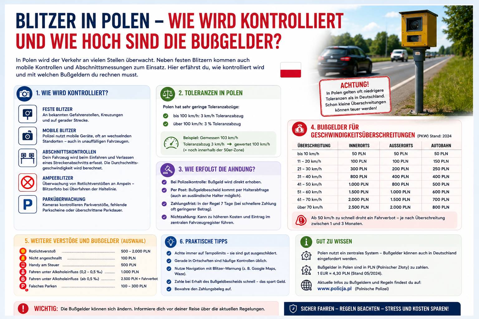 Polen Blitzer