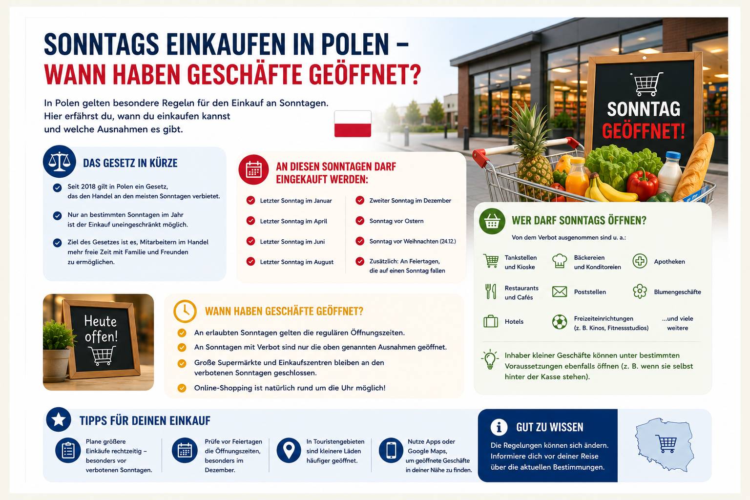 Polen Einkaufen Sonntags