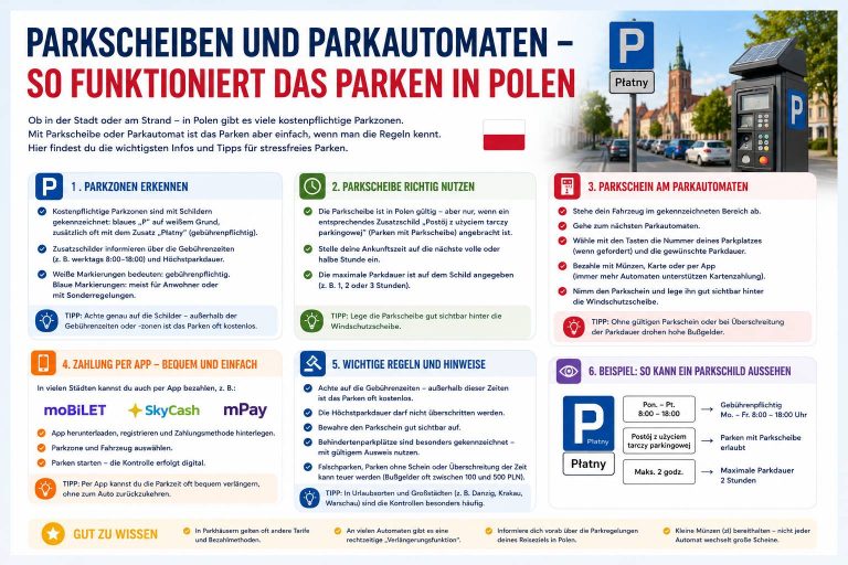 Polen Parkscheiben